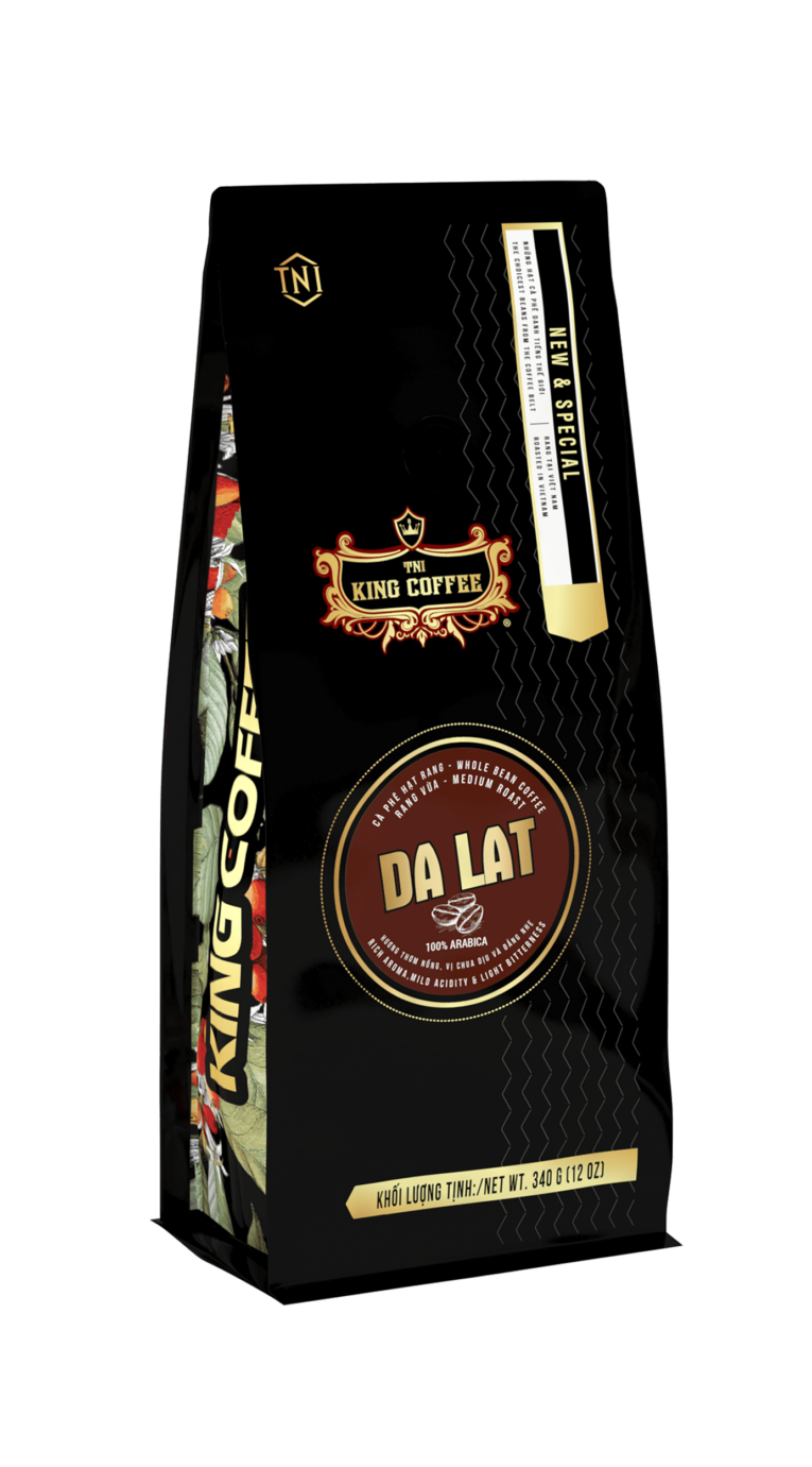 KING COFFEE Da Lat whole bean coffee - Bag 340g