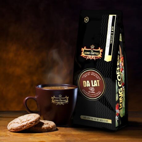 KING COFFEE Da Lat whole bean coffee - Bag 340g -PC