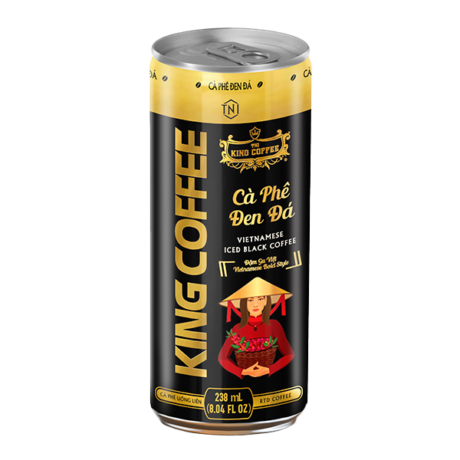 KING COFFEE RTD Cà Phê Đen Đá đậm gu Việt (V/E)