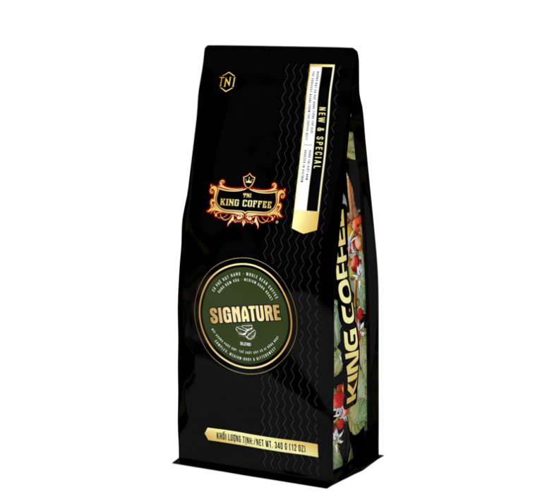 KING COFFEE Signature Blend whole bean coffee - Bag 340g VE