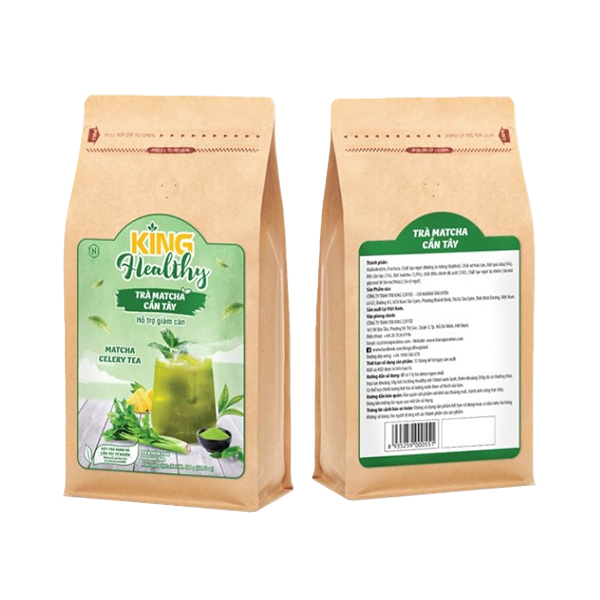 King Healthy Trà Matcha Cần Tây- Túi 500g (V/V)