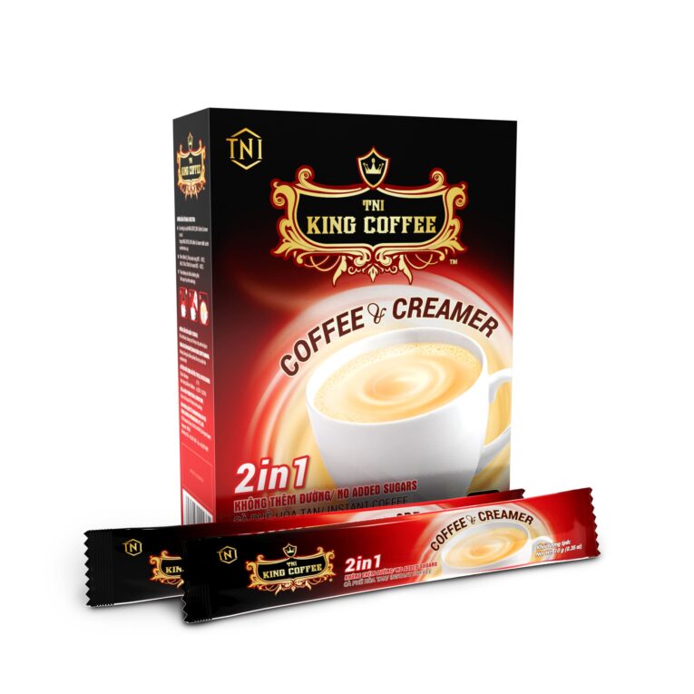 King coffee 2in1 instant coffee & Creamer - Box 15 sticks x 10gr - box 15+sticks