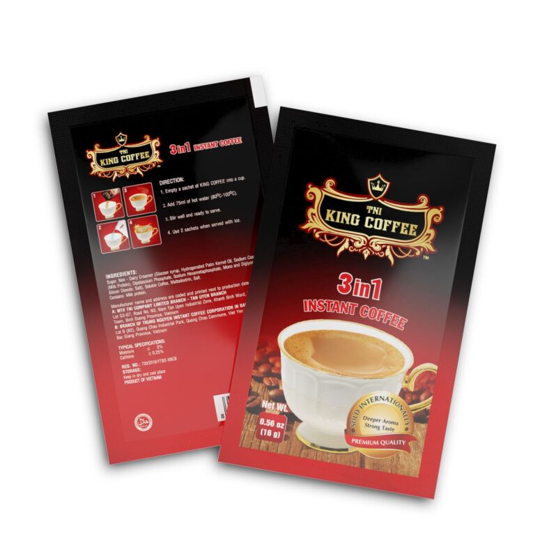 King coffee 3in1 instant - Hộp 20 sachets x 16gr -sanchets
