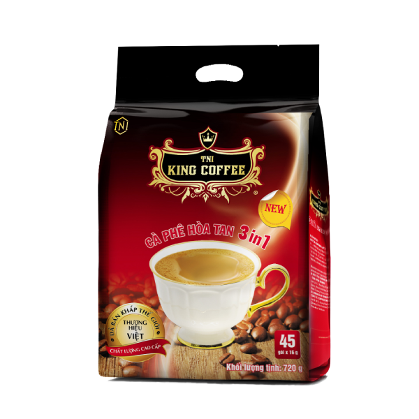 King coffee 3in1 instant - Túi 45 sachets x16gr (VV)