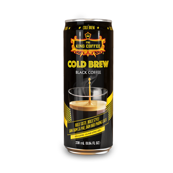 King coffee RTD Cold Brew Black Lon 238ml (EV)