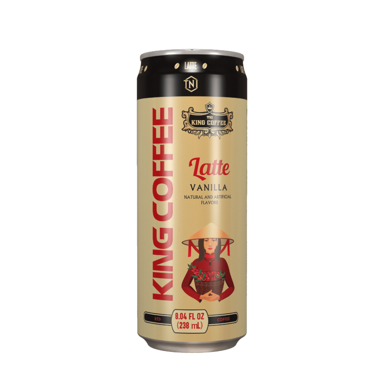 King coffee RTD Latte Vanilla Lon 238ml