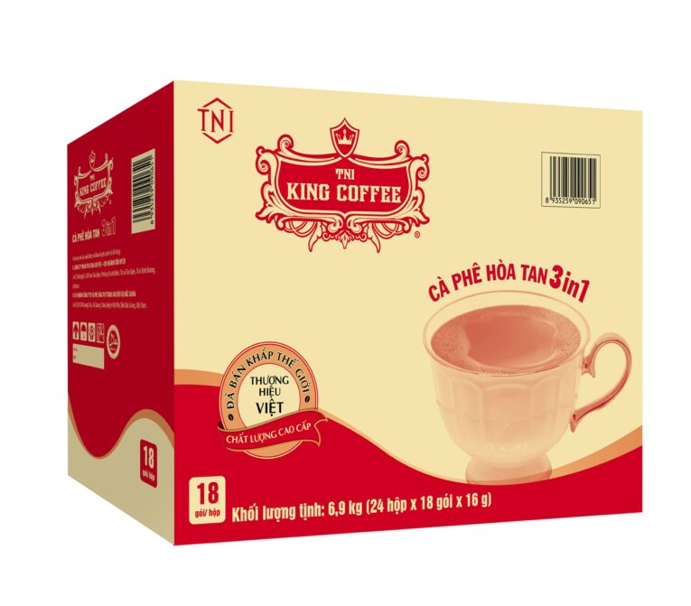 King coffee hòa tan 3in1 - Hộp 18 sticks - carton