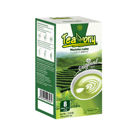 Teavory Matcha Latte instant tea– Box 8 sticks x 16g (E/V/J)